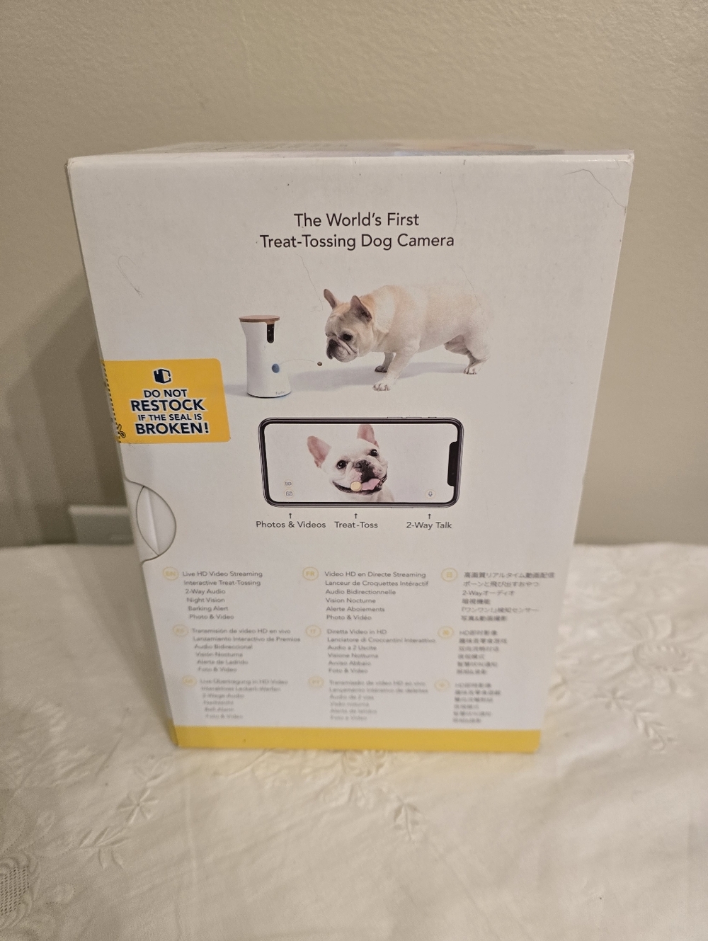 New In BOX Furbo Dog Camera - White with Brown Top - Picture 2 of 4